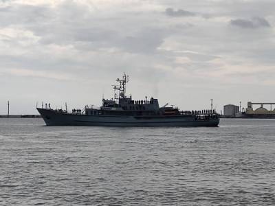 Midshipmen ship-based navigational practice aboard ORP WODNIK