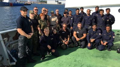 Wspólne szkolenie kadetów Kataru i funkcjonariuszy Morskiego Oddziału Straży Granicznej RP