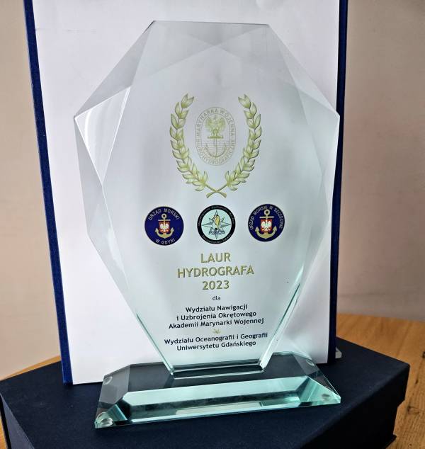 Nagroda „Laur Hydrografa 2023” dla Wydziału Nawigacji i Uzbrojenia Okrętowego AMW